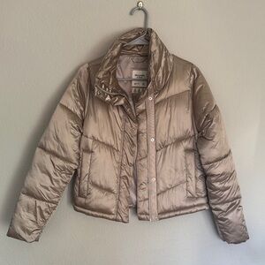 Abercrombie & Fitch Women's Bronze Puffer Jacket